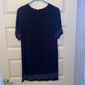 Black dress with beads